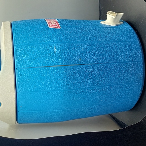 Vintage Coleman Water Jug 2 Blue Camping Picnic With handle Portable gallons rar - Picture 5 of 8